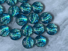 Abalone Shell Green & Blue Art Resin 12mm Druzy Cabochons, jewelry making kit earring set, diy jewelry, druzy studs 12mm Druzy stud earrings
