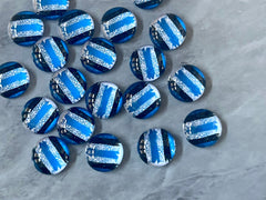 Blue Black LEOPARD Resin 12mm Druzy Cabochons, jewelry making kit earring set, diy jewelry, druzy studs, 12mm Druzy stud earrings