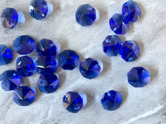 WHOLESALE Royal Blue 14mm beads, sale beads, clearance beads jewelry making earrings bracelet necklace 2 Hole crystals