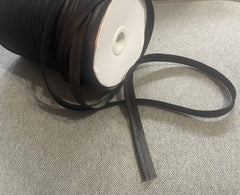 Wholesale 300 Feet Black Polyester headband fabric, Crochet Headband Ribbon  Trim Fabric, tube top straps 3/8 inch roll spool