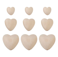 SALE Wood heart, smooth wood heart beads, bangle making beads, wholesale sanded bead hearts