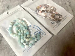 WHOLESALE Strands Agate Botswana Amazonite 6-12mm glass beads, brown blue green gemstone strand beads