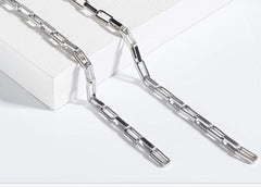 WHOLESALE Silver Cable Chain Extender Chain for necklace making, silver jump ring clasps jewelry making stainless steel chain sale