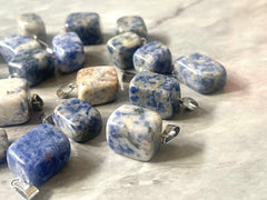 WHOLESALE 24 Agate Pendants, gemstone pendant beads, Quartz charms for jewelry making, black gray blue silver beads