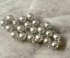 WHOLESALE Magnetic closures for bracelets or necklaces, set of 20 pairs, brass closure pieces