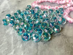 WHOLESALE! set of Glass Rose, faceted crystals jewelry making, long pendant necklace beads, clearance pendants agate
