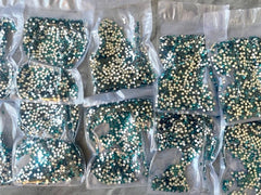 WHOLESALE 10 bags, 2.8mm flat back teal rhinestones, metal Jewelry DIY Finding, Necklaces Bracelet Making, silver clearance sale pendant