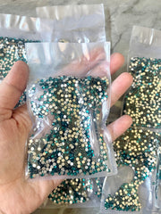 WHOLESALE 10 bags, 2.8mm flat back teal rhinestones, metal Jewelry DIY Finding, Necklaces Bracelet Making, silver clearance sale pendant