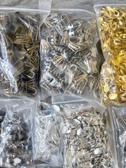 WHOLESALE! Huge Lot Gold Silver Bronze Bails, pendant charm hangers, bail for necklace, findings hardware DIY Jewelry