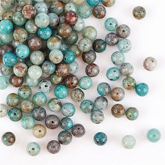WHOLESALE Natural Chrysocolla Gemstone Beads Strands, 1 strand turquoise green beads, gemstone beads, glass beads 6mm