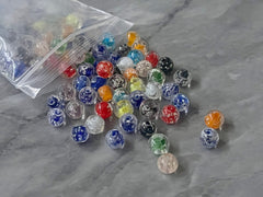 WHOLESALE Lot of Crystals, Soup Mix round crystals jewelry creation, bangle making beads, sale clearance beads