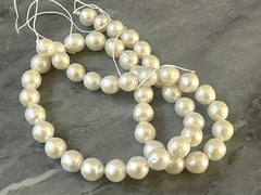 LAST CHANCE 1 Strand Creamy White Pearl Beads, Off White, Pearls sale clearance