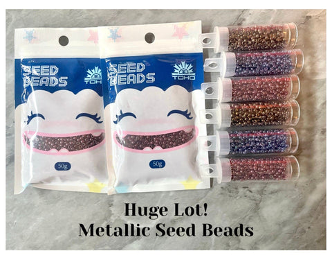 WHOLESALE jewel small seed beads acrylic bead soup mix, sale beads, clearance beads jewelry making earrings bracelet Dusty Rose pink