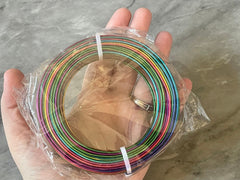 WHOLESALE Rainbow 15 Gauge 136 Feet bendable wire wedding bridesmaid hangers gauge DIY KIT for Jewelry Making chain wire wrapped bangle