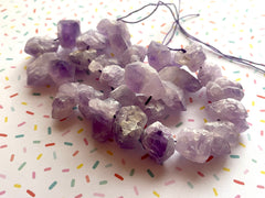 WHOLESALE Chunky Rock Candy Gemstones Beads Healing Quartz Crystal Stone for Earring Necklace Jewelry Making, Purple Gemstones