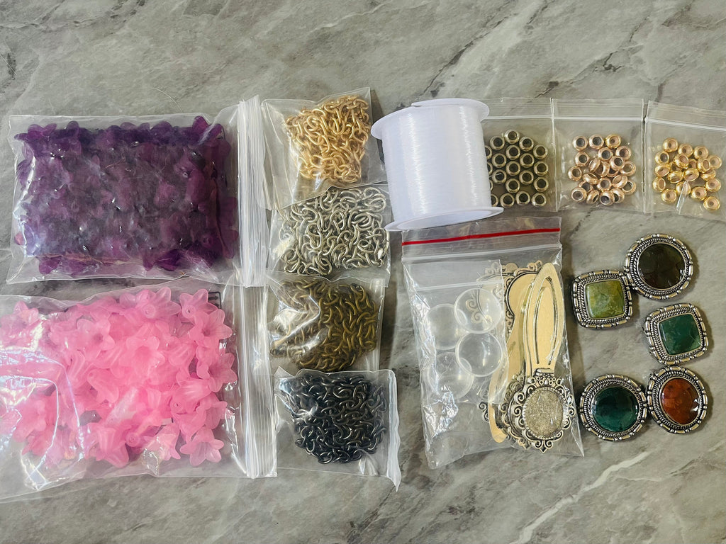 200 mixed beads lot jewelry making mix beads variety read description