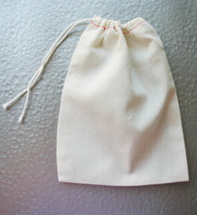 5x7 Drawsting Cotton Bags  - Choose your quantity - Candy / Soap / Party Favor / Jewelry bags - Swoon & Shimmer - 4