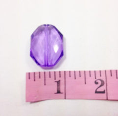 Light Purple Large Translucent Beads - Faceted Nugget Bead - FLAT RATE SHIPPING - Swoon & Shimmer - 4