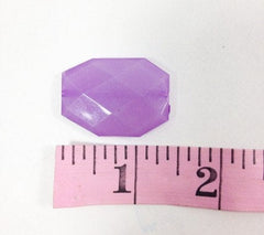 Large Purple Beads - 35x24mm slab nugget beads - acrylic jumbo lilac lavender craft supplies