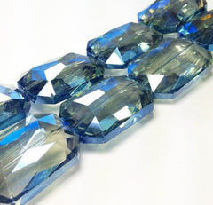 34mm Glass Crystal in dark blue - faceted crystals for jewelry creation, bangle making - Swoon & Shimmer - 2