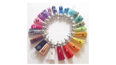 Silver Capped Suede Tassels in 22 colors - Flat Rate shipping - Swoon & Shimmer - 2