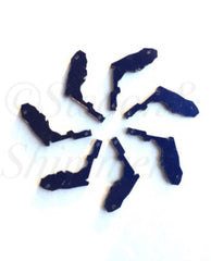 NEW! 1.5 Inch Two Hole Florida Blanks in Dark Blue - ideal for wire bangle bracelets and jewelry making!