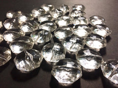 Clear Large Translucent Beads - Faceted Octagon Bead - 26mm - Bangle Necklace Earring Jewelry Making Beads - Swoon & Shimmer - 3