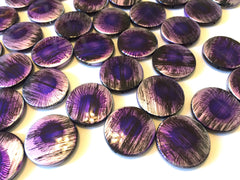Purple Sunburst Curcular 33mm acrylic beads - chunky craft supplies for wire bangle or jewelry making - LIMITED EDITION - Swoon & Shimmer - 3