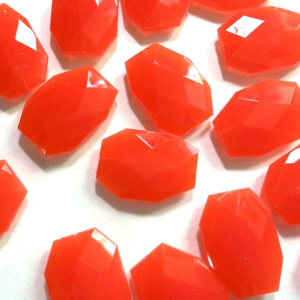 35x24mm Orange Slab Nugget Beads - Beads for Bangle Making or Jewelry Making - Swoon & Shimmer - 1