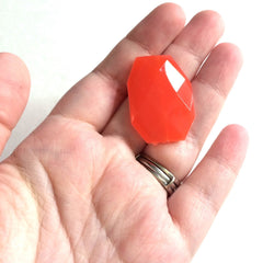 35x24mm Orange Slab Nugget Beads - Beads for Bangle Making or Jewelry Making - Swoon & Shimmer - 3
