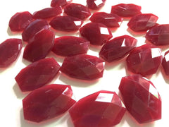 35x24mm Maroon Slab Nugget Beads - Beads for Bangle Making or Jewelry Making - Swoon & Shimmer - 1